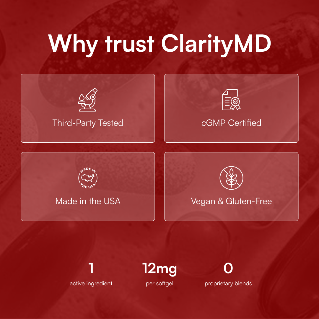 Clarity MD Astaxanthin 12mg Softgels