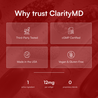 Clarity MD Astaxanthin 12mg Softgels